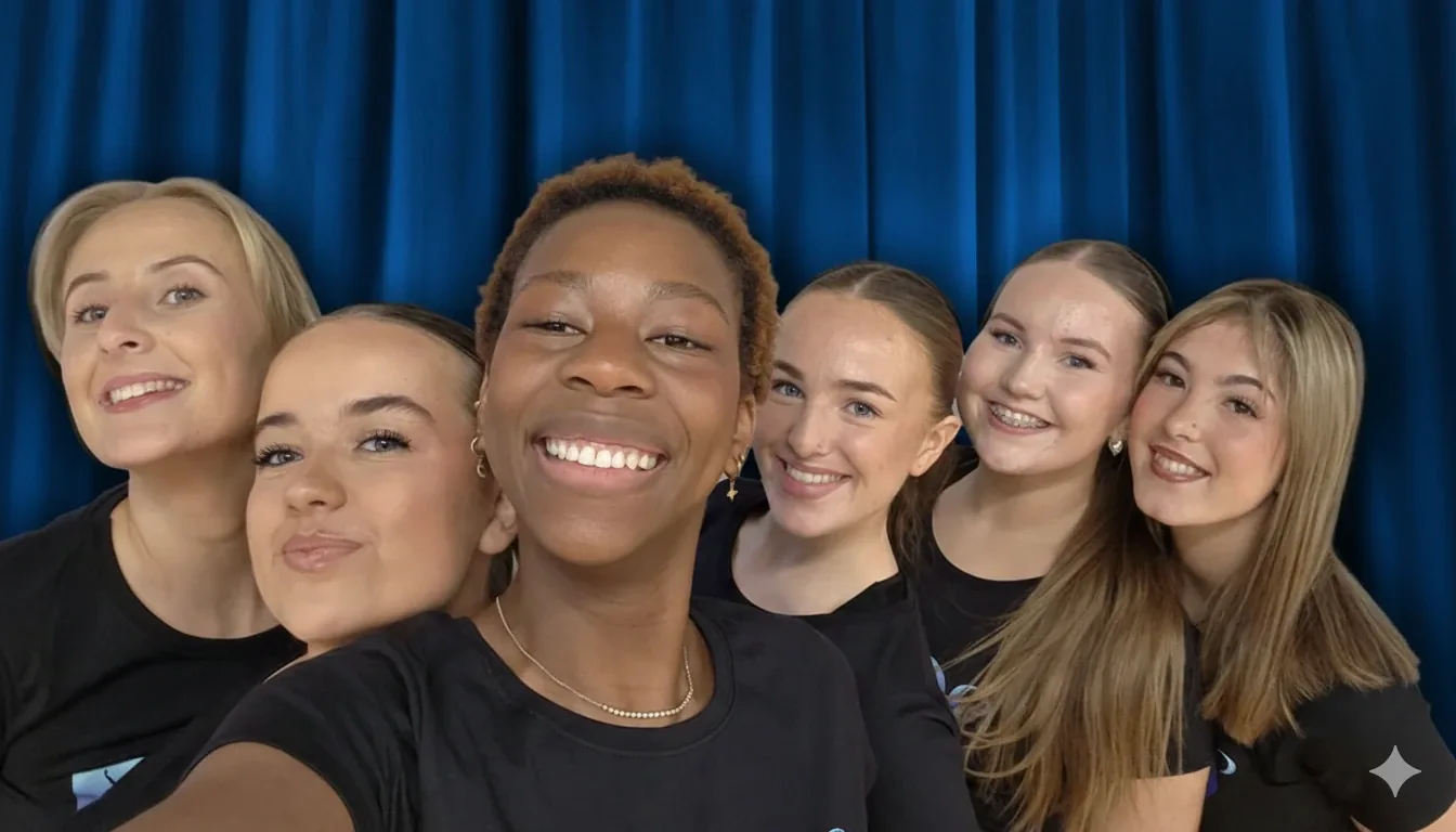 Dancers taking a selfie